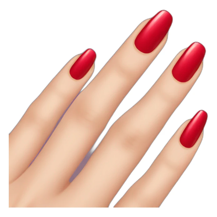 red nail polish sticker