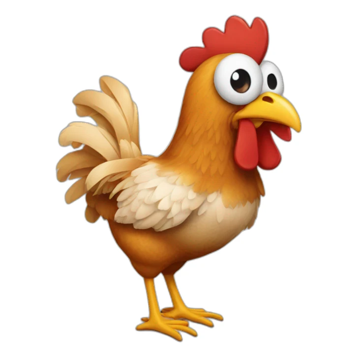 chicken basketball sticker