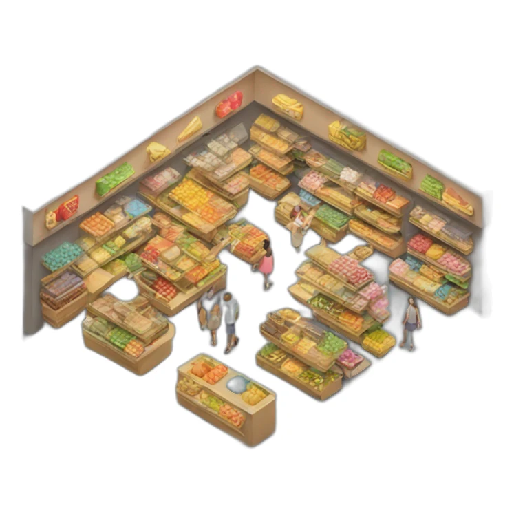 shopping market sticker