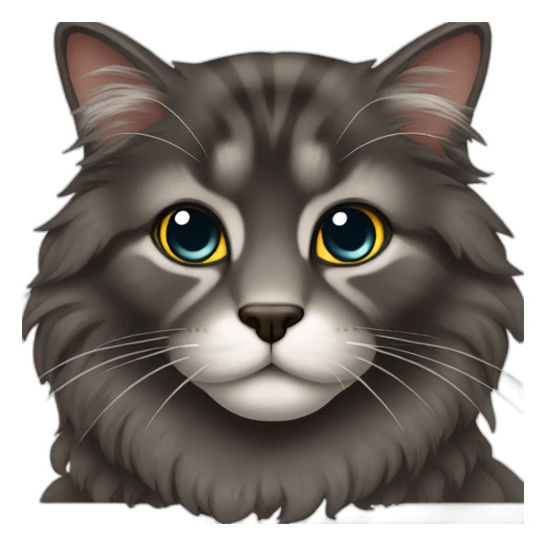 dark main coon sticker
