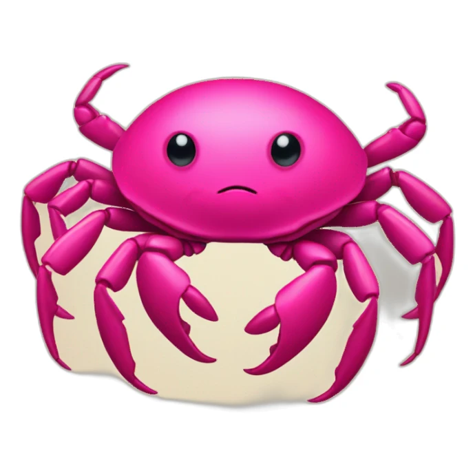 Hot Pink Crab sticker
