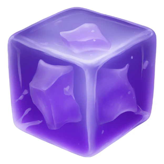 Purple ice cubes sticker