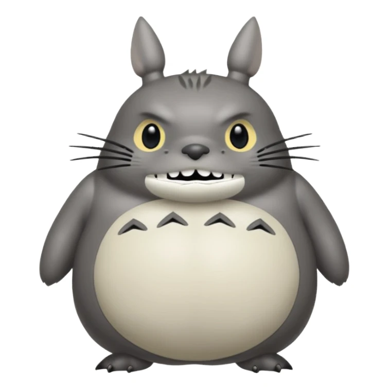Totoro tierno que se parezca al real  sticker