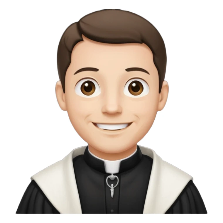 The priest presiding over the wedding sticker