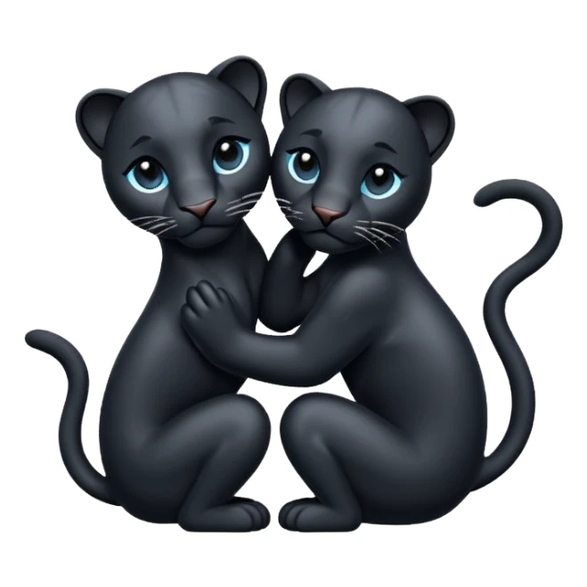 Panther love sticker