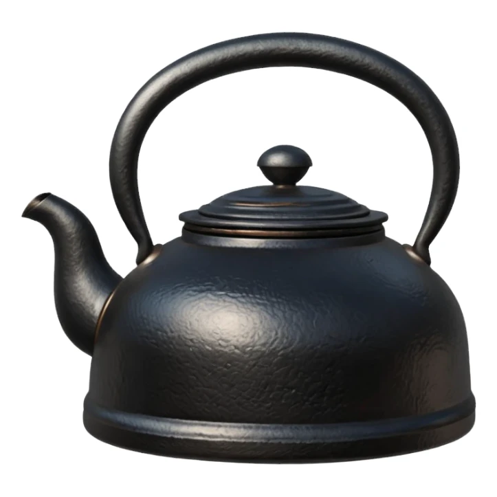 black old style kettle sticker