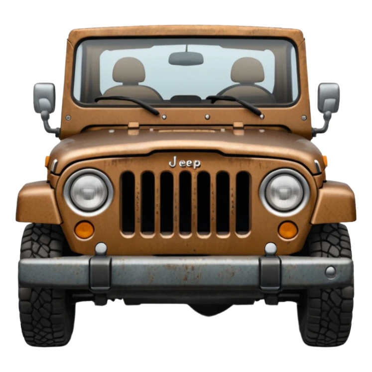 brown jeep front sticker
