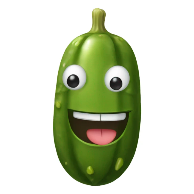 pickle with a smile sticker