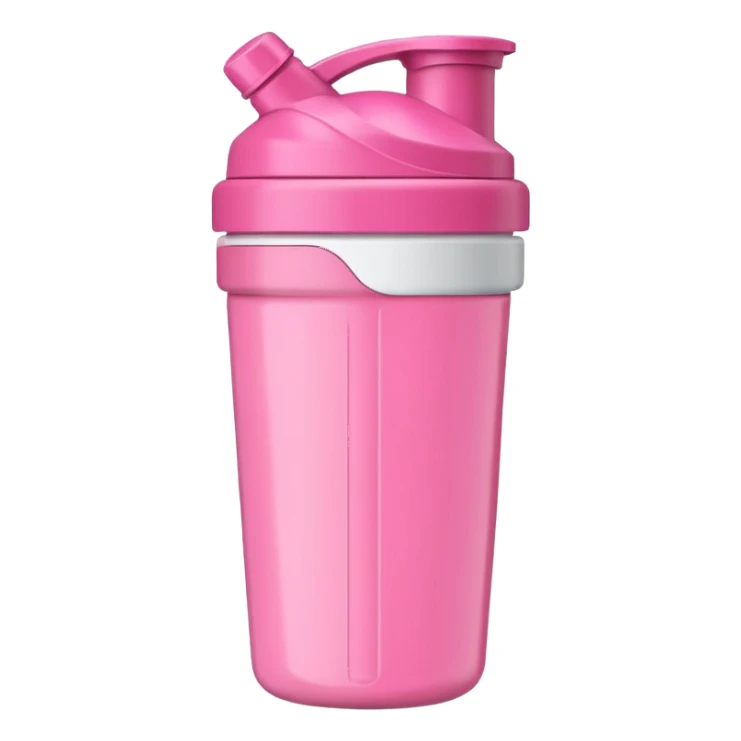 pink protein shaker bottle sticker