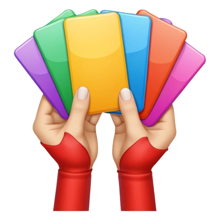 hand opening card packs sticker