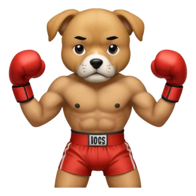Dog in boxing stance







 sticker