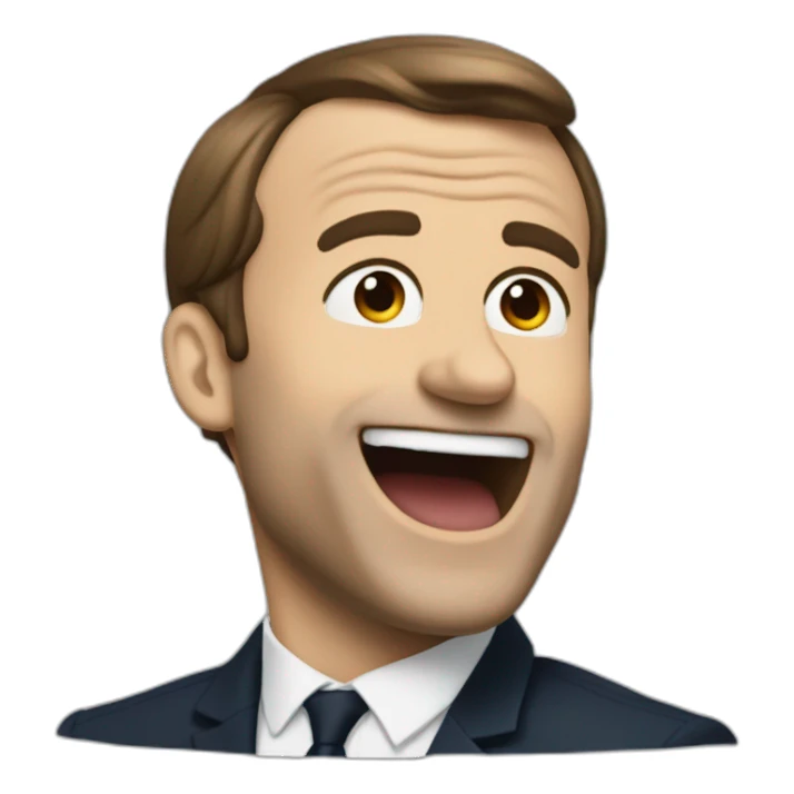 Macron qui danse la maquarena sticker
