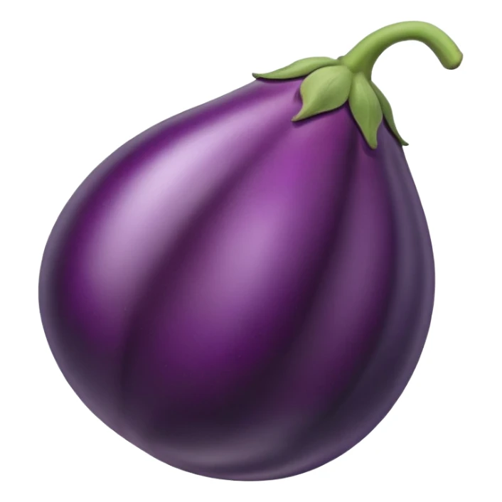 Tan eggplant sticker