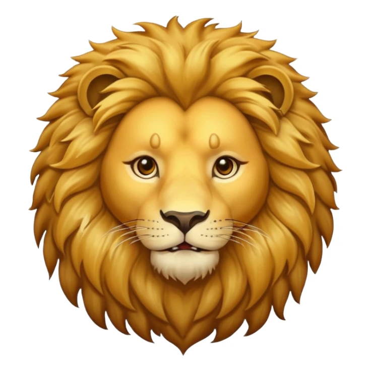 “lion face mane sticker