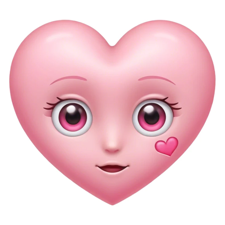 Heart With cute eyes sticker