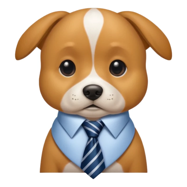 My dog whereing a tie  sticker