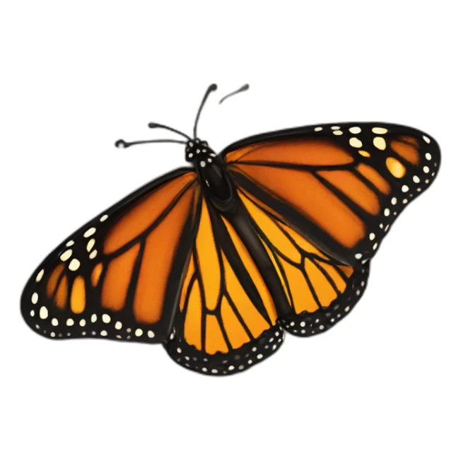 monarch butterfly sticker