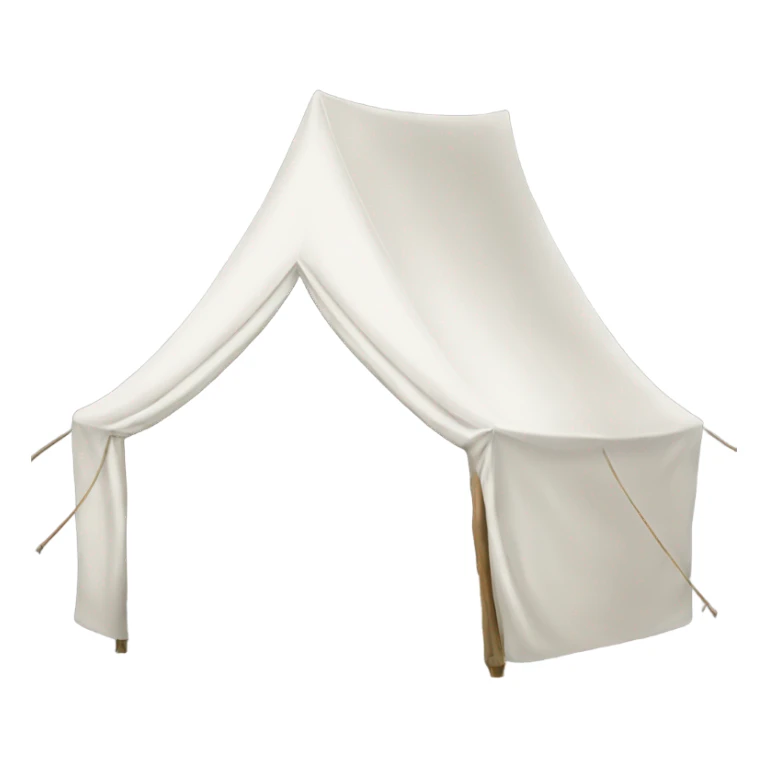 White hood tent sticker