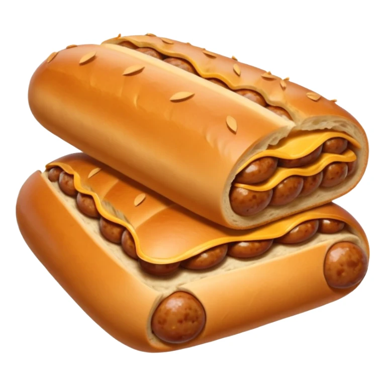 empty sausage bread sticker