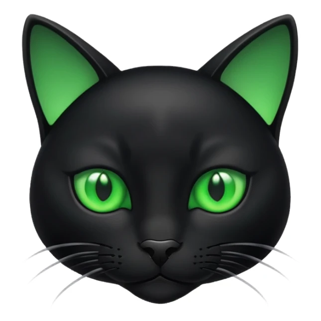 Black cat sticker