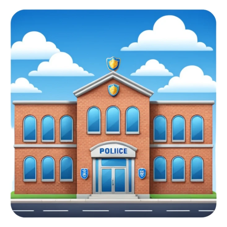 police department building sticker