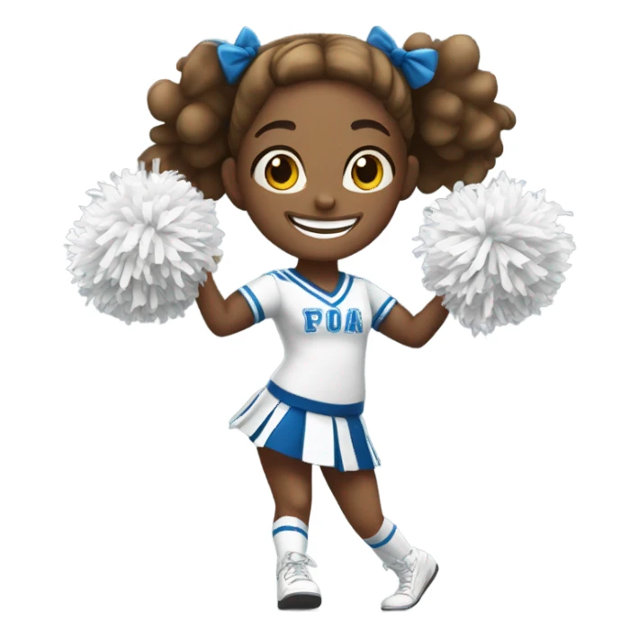 Girl cheerleader sticker