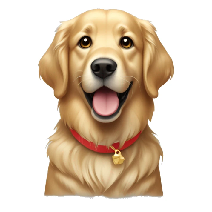 Christmas golden retriever  sticker