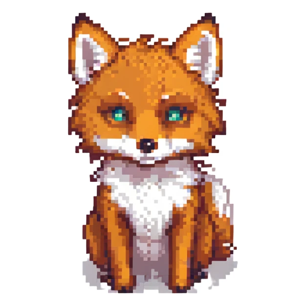 little fox sticker