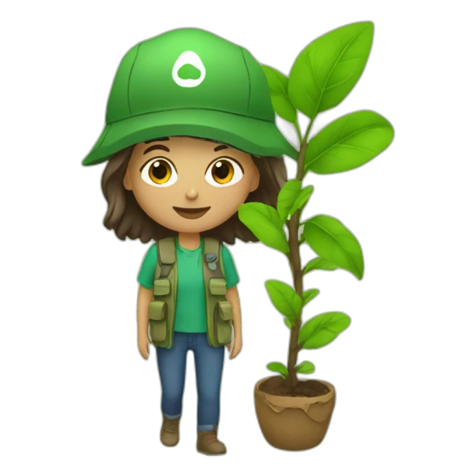 nature activist plantibg sticker