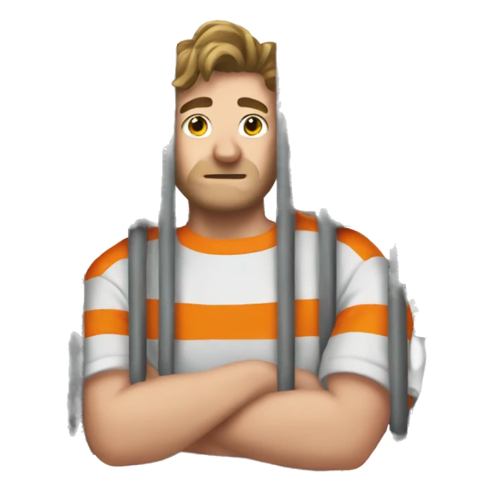 mr beast logo in jail sticker