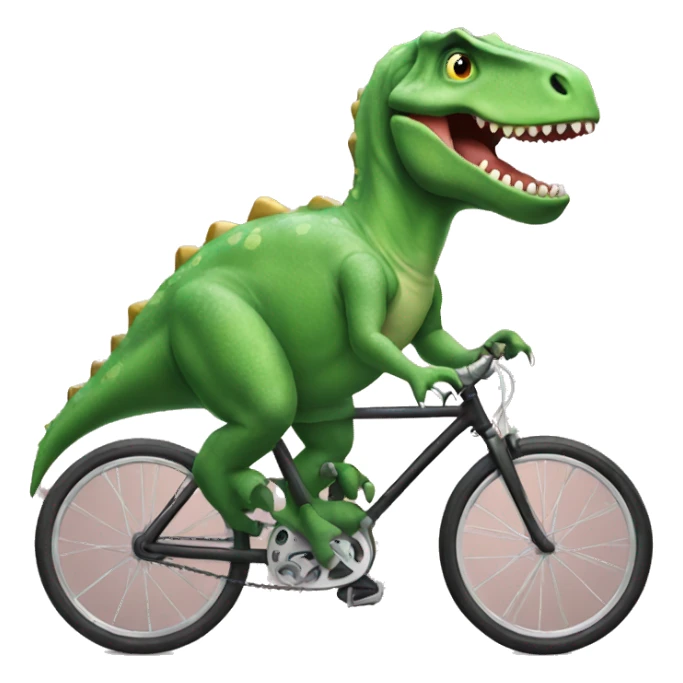 Dinosaur in bike sticker