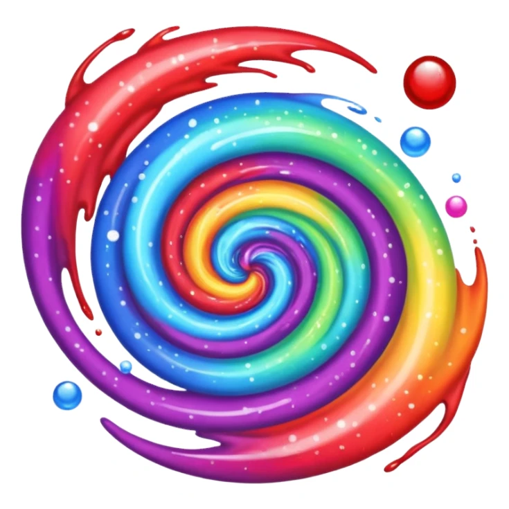 Rainbow galaxy starry blood sticker