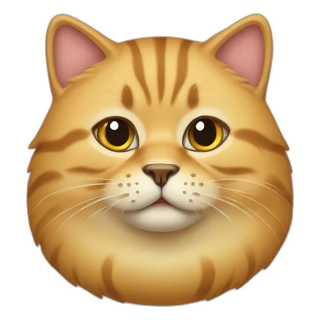 Fat golden Gila cat sticker