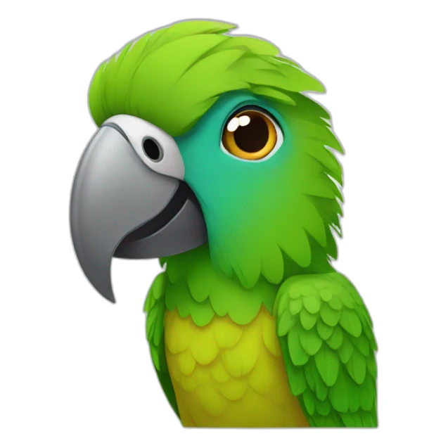 brazilian-shaggy-parrot sticker