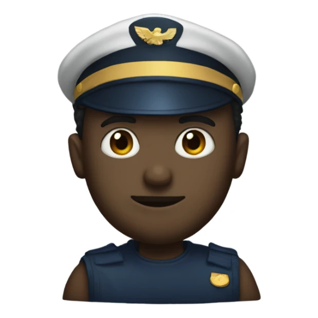 Navy blue rob sticker