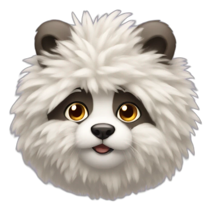 Number 247 but fluffy sticker