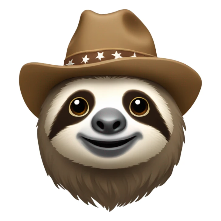 Country sloth sticker