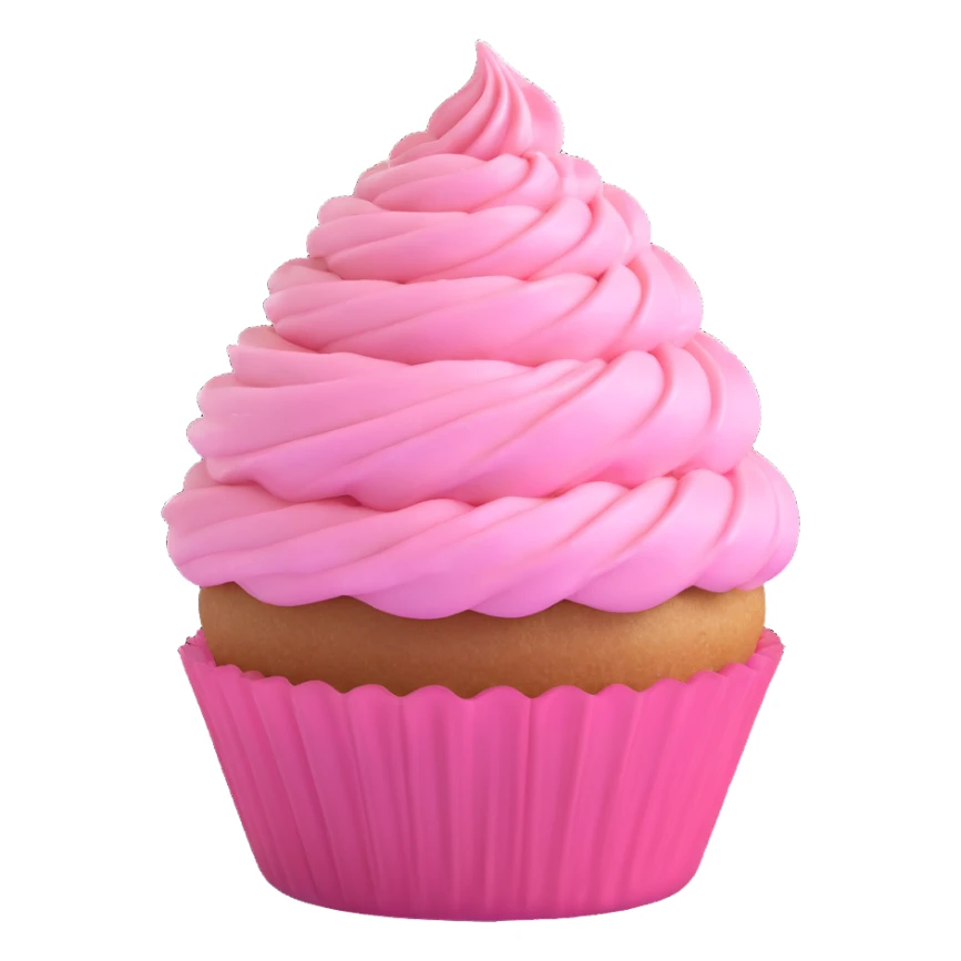 cupcake with pink icing sticker