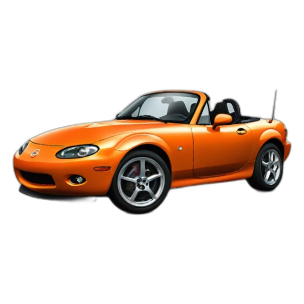 mazda mx-5 nb 1999 orange evolution sticker