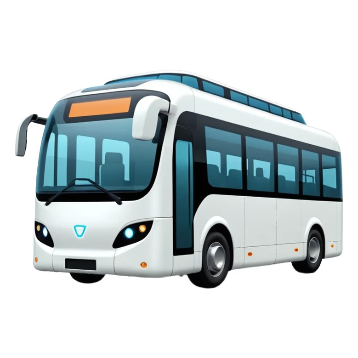 Modern autonomous electric bus  sticker