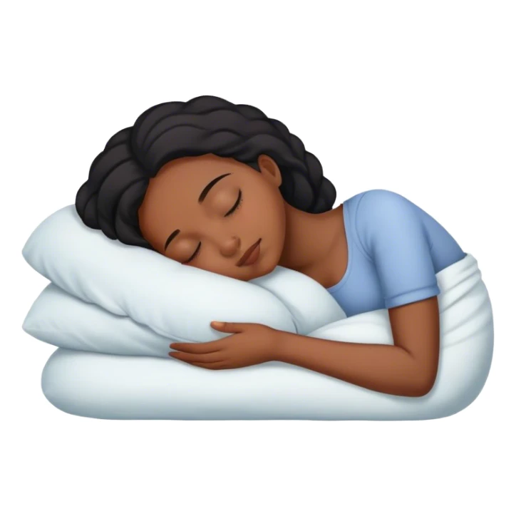 Black girl sleeping  sticker