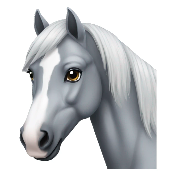 gray mustang mare  sticker