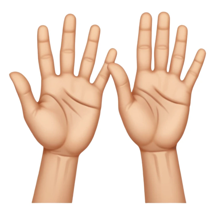 Manos con señas sticker