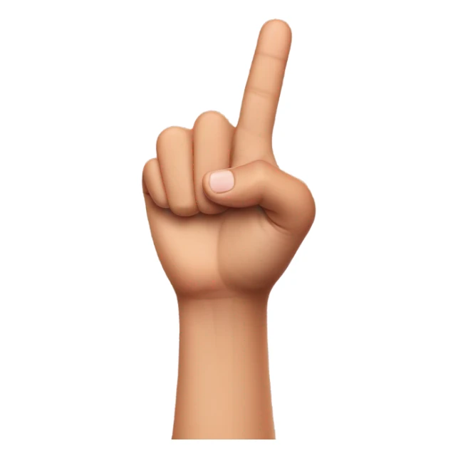 tiktok logo, hand finger sticker