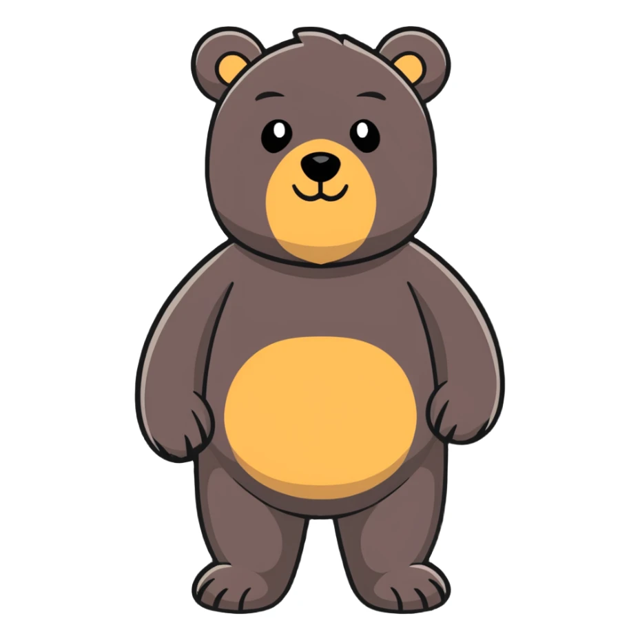 bear man sticker