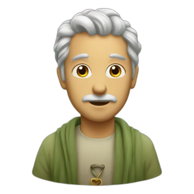 sage colored heart sticker