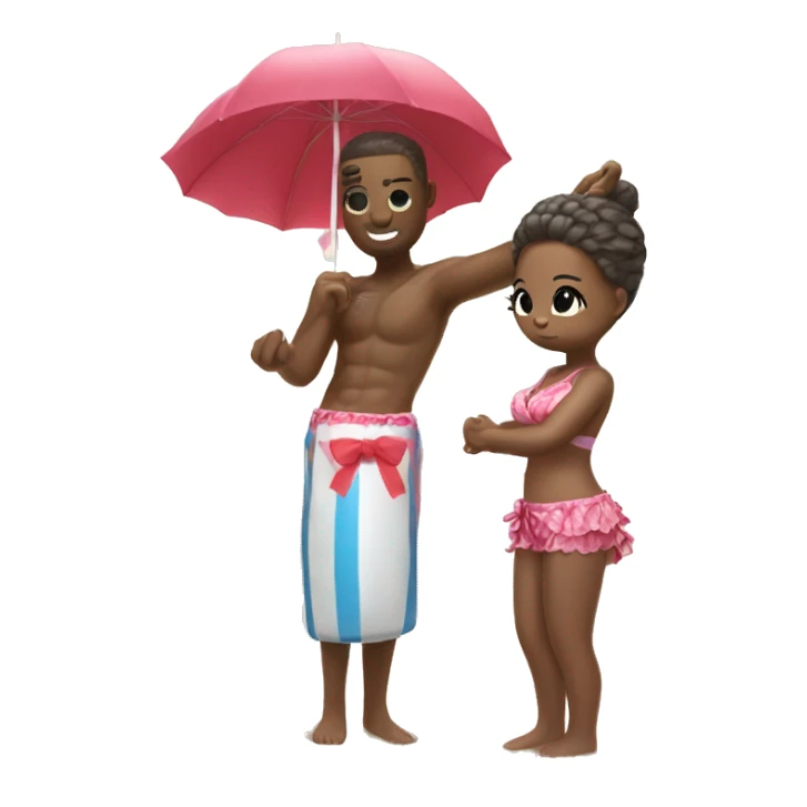 Hello kitty in tthe beach sticker