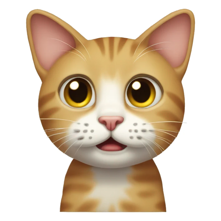 the nervous cat sticker