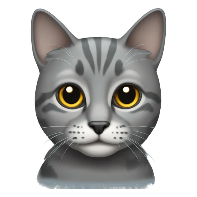 grey scotland cat sticker