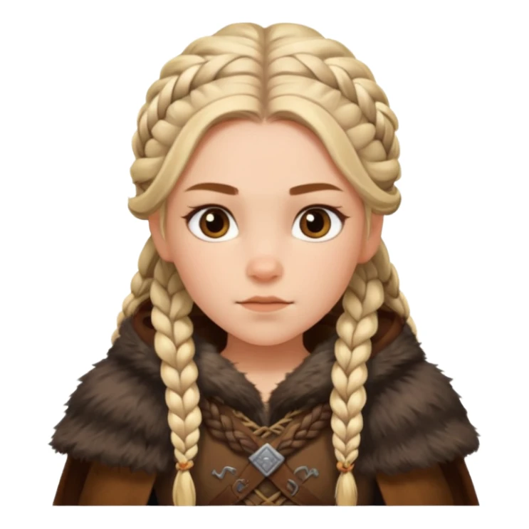 girl viking sticker